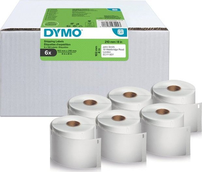 Etiketa transporti Dymo 2177565 LW Extra Large DHL, 102 x 210 mm, 6 rrotulla, të bardha