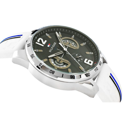 Ora dore Tommy Hilfiger Decker 1791475, kuarc, e bardhë