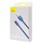 Kabllo USB Baseus Crystal USB A Lightning, 1.2m, 2.4A, blu