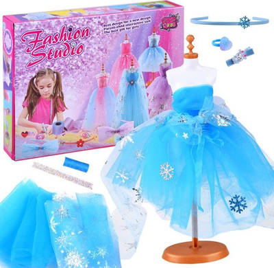 Set kreativ moda ZA Toys Fashion Designer Little Stylist ZA4312, studio dizajni për fëmijë, mbi 6 vjeç, shumëngjyrësh