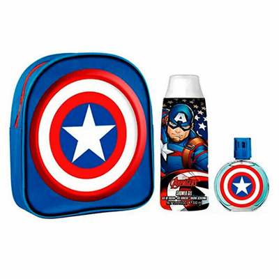 Set EP Line Captain America, Eau de toilette 50 ml + Çantë shpine + Xhel dushi 300 ml