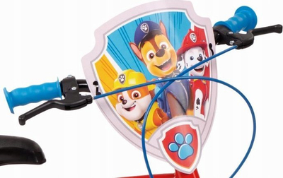 Biçikletë për kalamaj Toimsa Paw Patrol, 12", me rrota ndihmëse, e kuqe