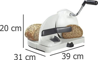 Секач за леб Collapsible Bread Slicer, не’рѓосувачки челик, преклоплив дизајн, бел
