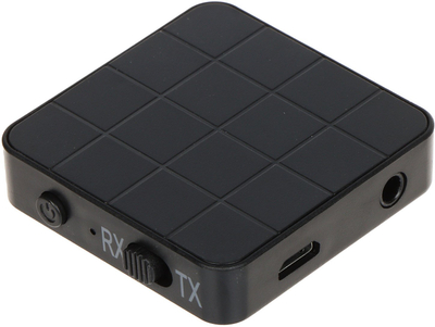 Transmetues marrës audio TRN TRN BLE 5.0, Bluetooth 5.0, me AUX RCA, i zi