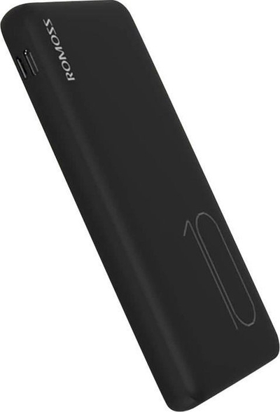 Powerbank Romoss PSP10, 10000mAh, karikim i shpejtë, e zezë