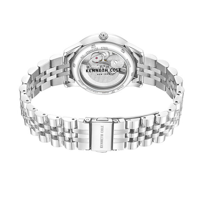 Orë për femra Kenneth Cole Automatic Skeleton KCWLL0047401, e argjendtë