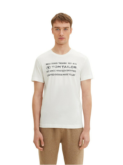 Maicë Tom Tailor Regular Fit, e bardhë