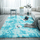 Tapet Strado Ombre Shaggy, 80x150 cm, push i lartë, blu ombre