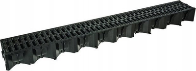 Kanal drenazhimi ACO Self Hexaline 2.0, rrjetë plastike, 100 cm, i zi