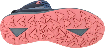 Çizme dimri për goca 4F DCX-22 Snow Boots Jr, që s’i hyn uji, me lidhëse, blu