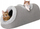 Shpi për mace Hobbydog Bullet, 80 x 30 cm, e bardhë gri