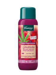 Shkumë banje Kneipp Glückliche Auszeit, aromë lulëkuqe dhe kërp, 400 ml, e kuqe