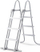 Shkallë sigurie për pishina Safety Steps 10950016, lartësi muri deri 1.07 m, metalike, gri