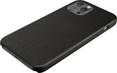 Mbulesë telefoni Bugatti Porto për iPhone 12 Pro Max 6.7", lëkurë, e zezë