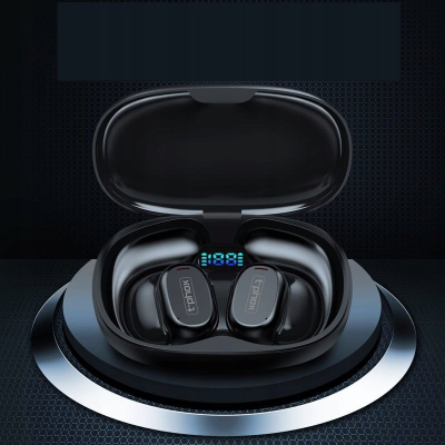 Kufje pa tela Tphox TWS B66, Bluetooth 5.1, me kuti karikimi, të zeza