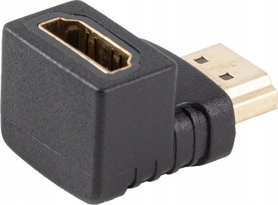 Adapter HDMI Lanberg, 4K, me kënd poshtë, i zi