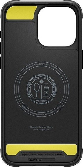 Mbulesë telefoni Spigen Rugged Armor MAG, iPhone 15 Pro Max 6.7", MagSafe, e zezë mat