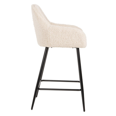 Stol mesatar Strike 50x50x94,5Hcm (HM8592.02), bardhë/ zezë