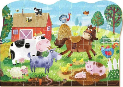 Puzzle edukativ Dodo Village Adventures, 60 copa, 4+, shumëngjyrësh