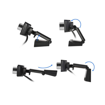 Webkamera Techly I-WEBCAM-60T, Full HD 1080p, USB 2.0, e zezë