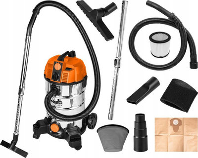 Fshesë industriale NEO Tools 04-739, 1600W, depozitë 35L, metal