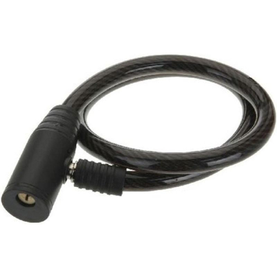 Dry biçiklete Koopman XQ Max, kabllo çeliku 65cm, me 2 çelësa, i zi