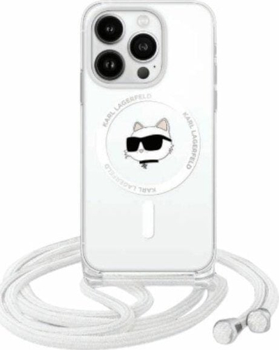 Mbulesë telefoni Karl Lagerfeld Choupette Head Case MagSafe, për iPhone 16 6.1", transparente
