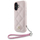 Futollë Karl Lagerfeld Quilted Initial Logo për iPhone 16 6.1", me rrip zinxhiri, rozë