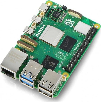 Pllakë zhvillimi Raspberry Pi 5, 4GB RAM, Wi‑Fi 5 Bluetooth, jeshile