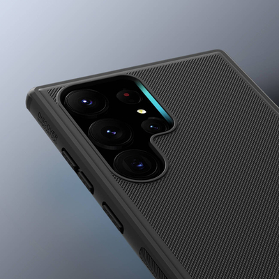 Kullof telefoni Nillkin Frosted Pro për Samsung Galaxy S23 Ultra, TPU dhe PC, anti-goditje, blu