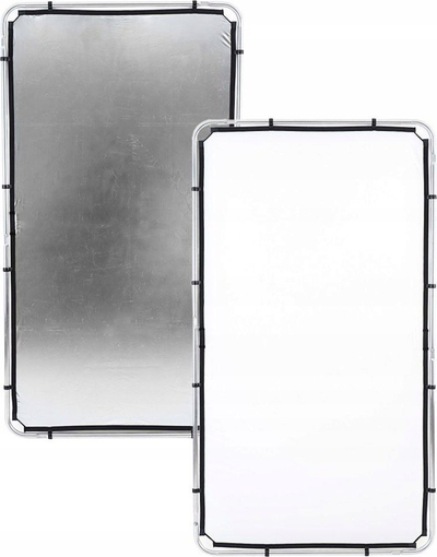 Reflektor fotografik Manfrotto Skylite Rapid Medium LL LR81231R, 1.1 x 2 m, argjendtë e bardhë