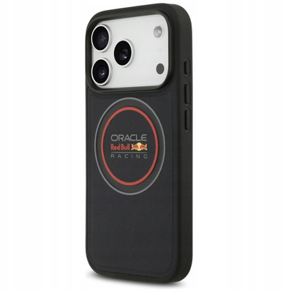 Mbulesë telefoni Red Bull Meshed Logo and Red Ring MagSafe për iPhone 17 Pro Max, TPU dhe lëkurë, MagSafe, blu navy