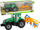 Lodër traktor Leantoys, mekanizëm me fërkim, me grep, jeshil