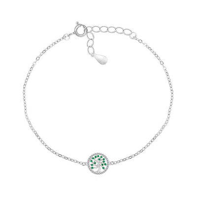 Byzylyk për gra Brilio Silver Tree of Life BRC55WG, i argjendtë