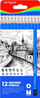 Set lapsash vizatimi Keyroad Sketching, 12 copa, B H HB
