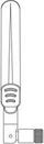 Antena Wi-Fi Extreme Networks ML-2452-APA2-02, 2.4 5 GHz, 5.2 dBi, e bardhë