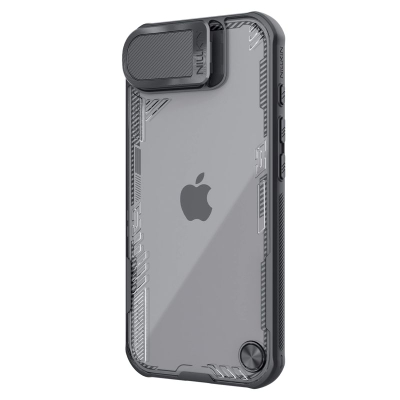 Mbrojtëse telefoni Nillkin Iceblade Prop për iPhone 16e, me kapak kamere, me mbajtëse, e zezë