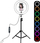 Tripod me unazë LED Puluz 26cm, 1.1m, RGBW, i zi