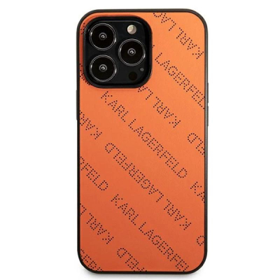 Mbulesë telefoni Karl Lagerfeld KLHCP13XPTLO, iPhone 13 Pro Max 6.7", hardcase, portokalli