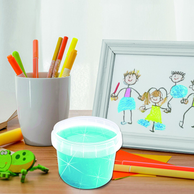 Lodër slime SES Creative Blue Glitter, 140 g, blu me shkëlqim