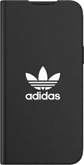 Mbulesë libër për telefon Adidas OR Booklet Case BASIC FW21, për iPhone 13 Pro Max, lëkurë eko, e zezë