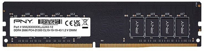 RAM меморија PNY 16GB DDR4, 2666MHz, DIMM