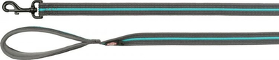 Zinxhir qeni Trixie Fusion L/XL, 1.8m, neopren, gri me blu
