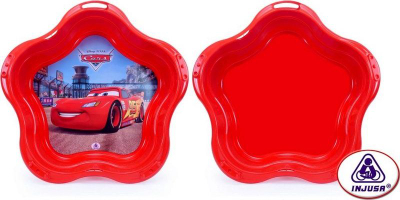 Pishinë me rërë Injusa Cars, Disney Pixar, plastike, e kuqe