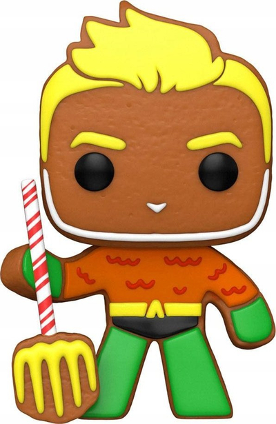 Figurë Funko Pop DC Comics Gingerbread Aquaman, 9.5cm, shumëngjyrëshe
