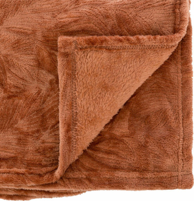 Batanije flanel Atmosphera Roy, 125x150cm, mikrofiber, terrakota