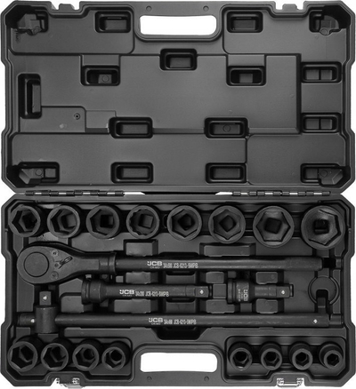 Set çelësa goditës JCB 6213-5MPB, 21 pjesë, 3/4", i zi