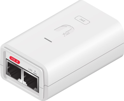 Injektor PoE Ubiquiti 24VDC, 0.3A, Gigabit, i bardhë