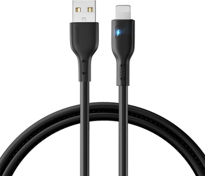 Kabllo karikimi Joyroom S-UL012A13 USB në Lightning, 1.2m, 2.4A, e zezë