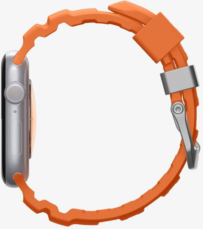 Rrip silikoni Spigen Silicone Band për Apple Watch 49mm 46mm 45mm 44mm, portokalli